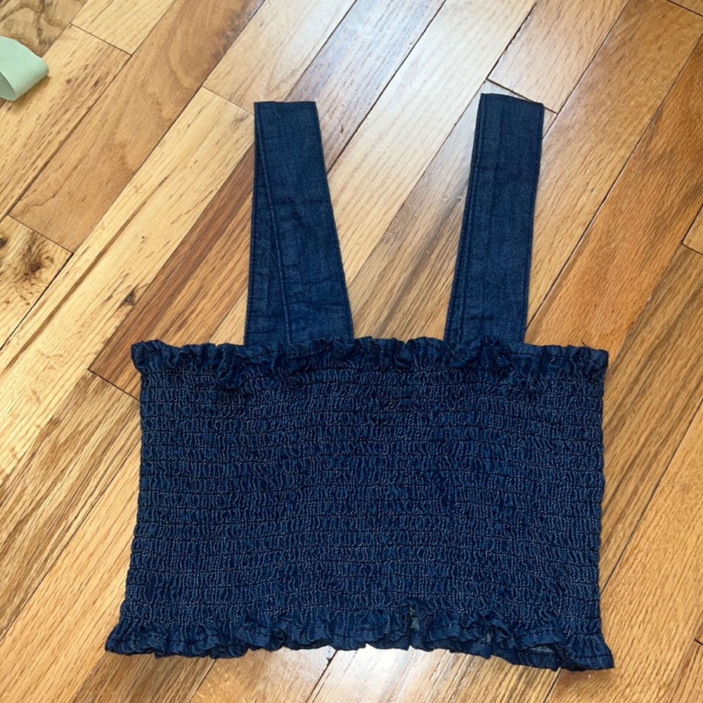 Urban Outfitters Scrunched Denim top
